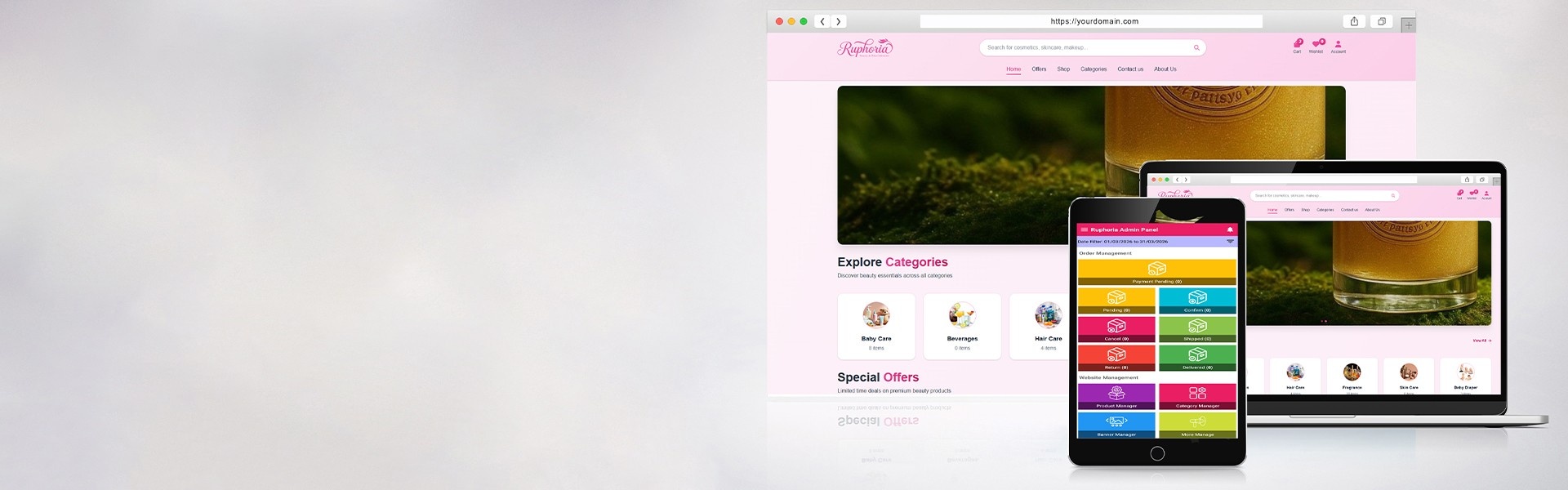 Laravel eCommerce & AndroidApp POS ERP